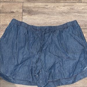 Denim looking shorts